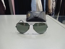Ray-ban Aviator Goccia Rb3025 Tg58  Nero Lenti Nero Specchio Buone Cond. A863