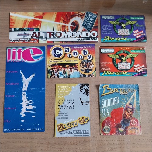 Flyer discoteche vintage anni - discoteche,