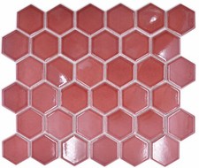 Mosaico ceramica esagonale - mosaico, in