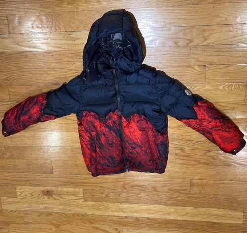 Moncler coat kids navy - kids.,