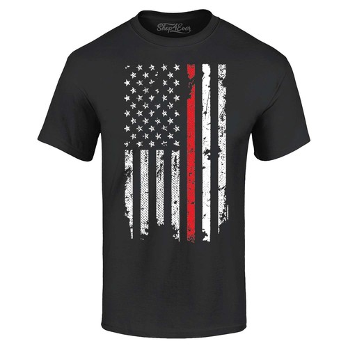 Shirt firefighter bandiera - t-shirt,