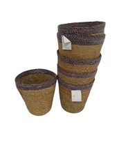 Set 6 Portavasi Intrecciati in