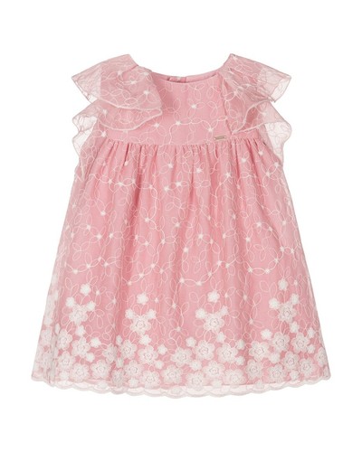 Mayoral ruffle smocked dress - mayoral,