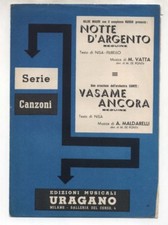 Spartito NOTTE D'ARGENTO Hilde Mauri VASAME ANCORA Maldarelli 1958 Sheet music