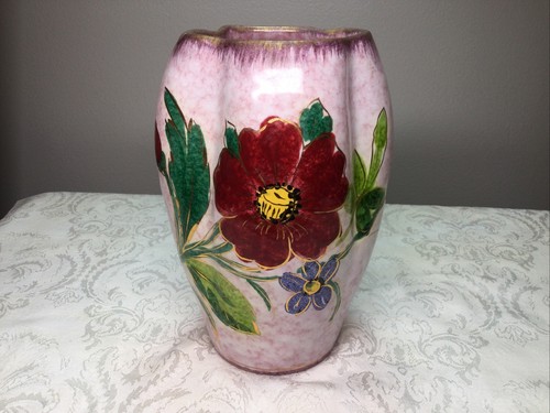 Vaso fiori ceramica rosa