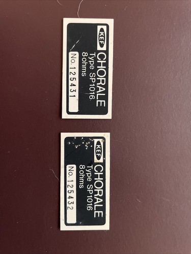 Kef chorale stickers - kef,