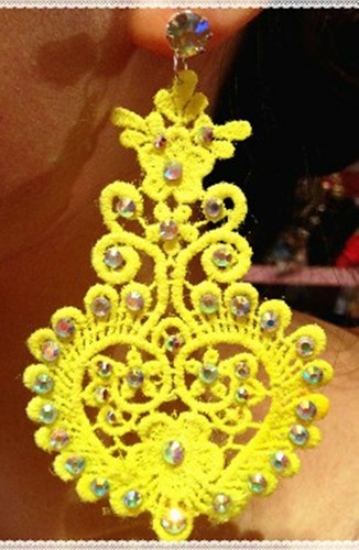 Orecchini pizzo macramè