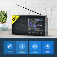 Radio Digitale 2.4" Portatile DAB DAB+ FM Ricaricabile Bluetooth Lettore Musicale LCD