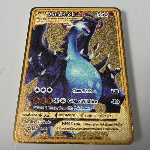 Charizard vmax hp550 gold - charizard,