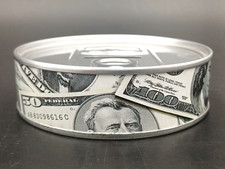 SALVADANAIO LATTA CON SOGGETTO NUMISMATICA - MODERNO