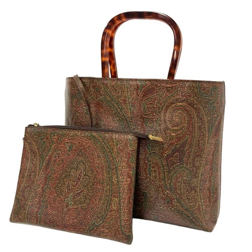 Etro paisley pvc handbag - paisley, with