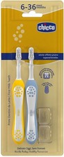 Spazzolini Primi Denti 6-36M+ Duo Azzurro/Giallo CHICCO