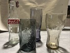 Set Vintage Coca Cola - Bottiglia E Bicchieri In Vetro