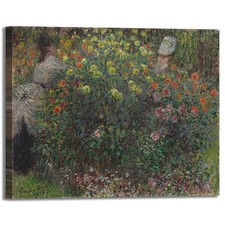 Monet donne in fiori design