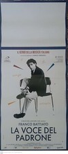 Locandina originale 33x70 "Franco Battiato - La voce del padrone" (2022)
