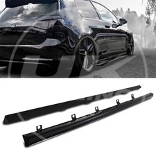 GONNE LATERALI EXTENSION LAME SPLITTER COPPIA NERO LUCIDO PER VW GOLF MK7 7.5 12-20