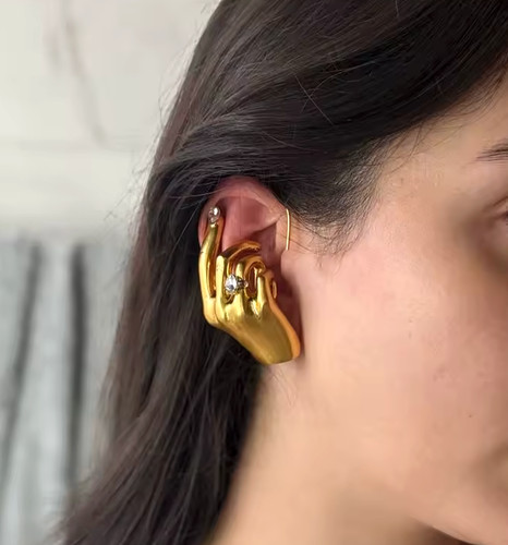 Grande ear cuff dichiarazione - grande,