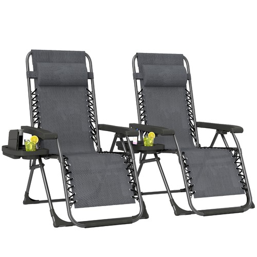Outsunny set sedie a - set, 2