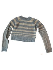 ZARA Maglione Donna Blu Righe