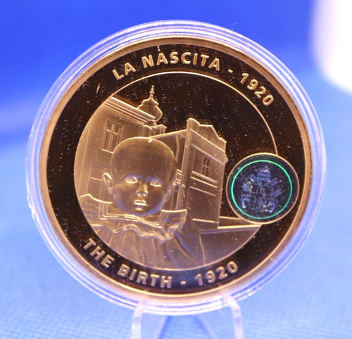 Moneta medaglia prova - , placcata