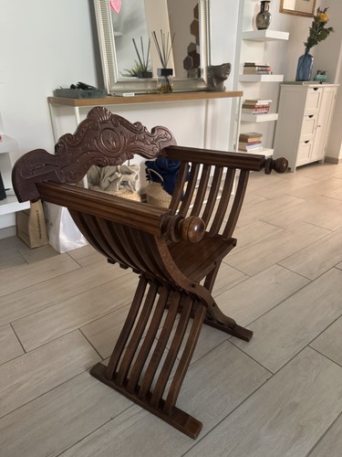 Sedia savonarola vintage - sedia,