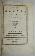DE ALTERA VITA - ediz. 1771 -