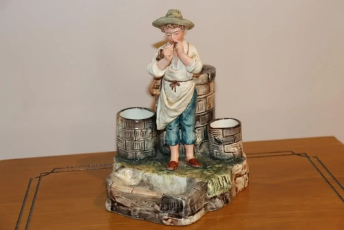 Posacenere maiolica vittoriana