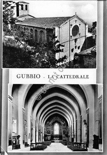 Cartolina postcard gubbio - cartolina,