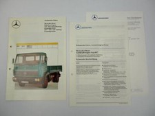 2 depliant Mercedes Benz 817 carro pianale tecnico dati 1987/88 + offerta