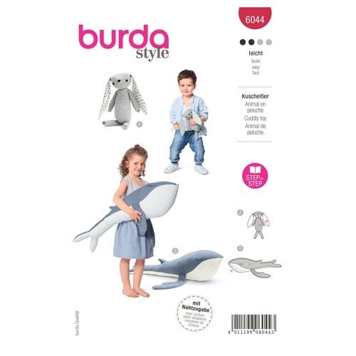 Burda 6044 peluche modello - burda,
