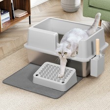 Lettiera per Gatti Acciaio con