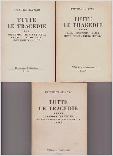 Vittorio alfieri tutte - tutte, le