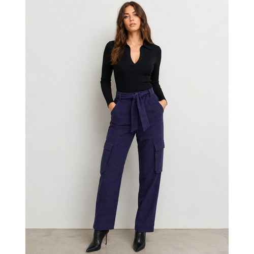 Pantaloni cargo zara blu navy - cargo,