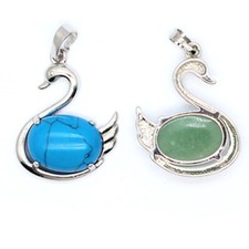 Ciondolo Cigno Pietra Naturale