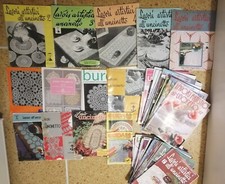 Lotto 46 Riviste Lavori Artistici All Uncinetto Vintage Anni 70-2000 B0
