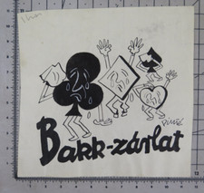 SIGNED HUMOROUS DRAWING