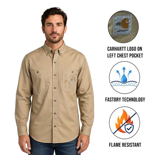 Carhartt camicia uomo - uomo, cachi