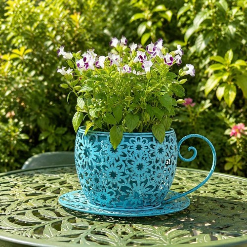 Vaso forma tazza da tè - vaso,