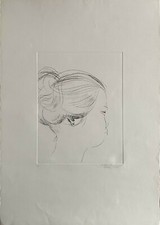 Emilio Greco etching '69 Eiko