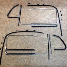 Kit finestrini VW Maggiolino cromato guarnizione finestra guarnizione porta 1200 1300 02 03