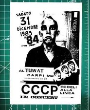 RIPRODUZIONE punk tuwat carpi cccp fedeli alla linea italian new wave flyer