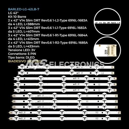 Kit barre strip led - led, lg