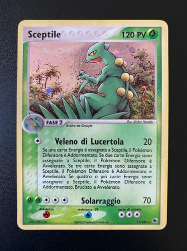 Pokemon sceptile holo - sceptile, rara