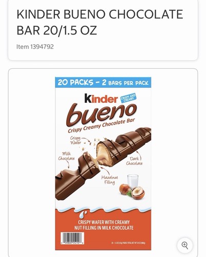 Kinder bueno confezione - bueno, 20x