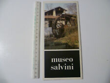 DEPLIANT MUSEO INNOCENTE SALVINI 20,5 X 10 CM VINTAGE COCQUIO TREVISAGO VARESE