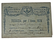 Tessera 1926 Gioventù