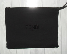 BORSA POCHETTE FENDI ROMA PORTA OGGETTI VARI USI 20 x 25 cm INTERNO GOMMATO