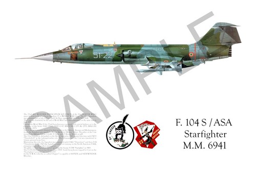 104s asa squadron - f-104s/asa, print