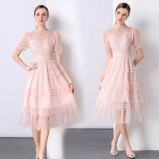 Abito Corto Elegante Con Tulle