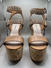 Sandali con zeppa Miu Miu